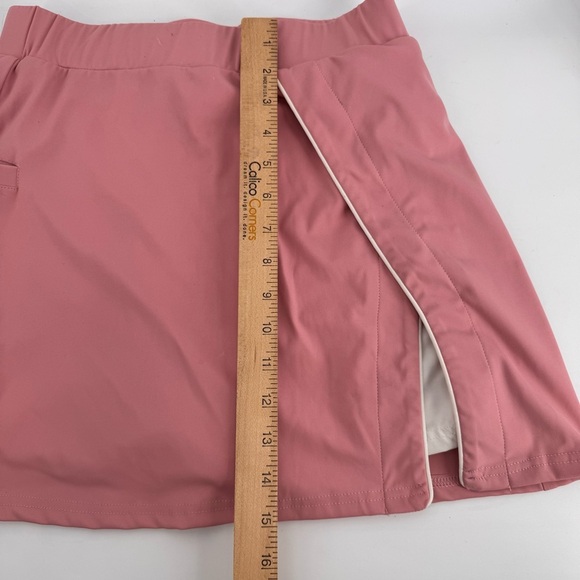 WHITE BIRCH PINK TENNIS SKORT WITH BUILT-IN SHORTS - Picture 3 of 7